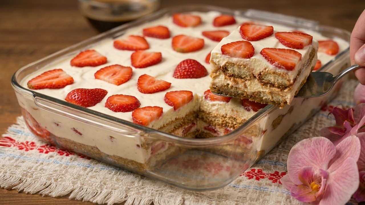 Minute Strawberry Mascarpone Cream: Easy Summer Dessert